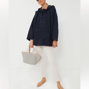 Pomander Place Tuckernuck Navy Blue Sterling Pullover Jacket Women's Size Medium